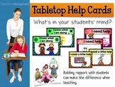 Tabletop Help Cards (Classroom Management)