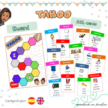 Preview of Taboo game for the classroom
