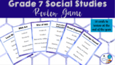 Taboo Exam Review Game - Social Studies Grade 7 Alberta