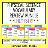 Physical Science Vocabulary Review Game - Chemistry BUNDLE