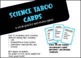 Taboo Science Vocab Review Game