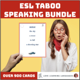 ESL ELL Taboo Vocabulary Speaking Games and Activities Bundle