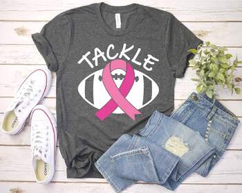 Tackle breast cancer SVG vector for print-ready t-shirts design - Buy t- shirt designs