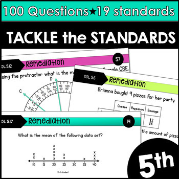 Preview of Tackle the Standards- 5th Grade VA SOL Math Review