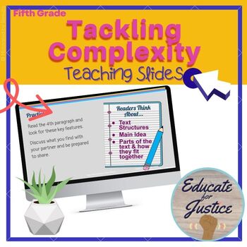 Preview of Tackling Complexity- Nonfiction Readers Workshop Google Slides support TC Units