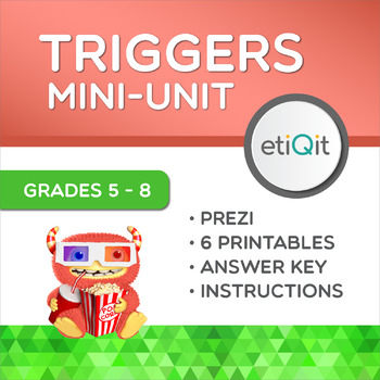 Preview of Triggers & Emotions Middle School Mini-Unit | Prezi & Printable Activities