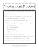 Tackling Word Problems Handout and Outline