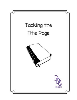 Preview of Tackling the Title Page