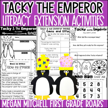 Preview of Tacky & the Emperor Book Companion Reading Comprehension Craft & Writing