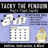 Tacky the Penguin Math Task Cards | Write the Room | Math Centers
