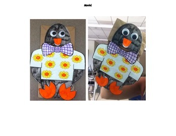 Preview of Tacky the Penguin Puppet Craft