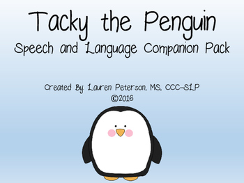 Preview of Tacky the Penguin Speech and Language Companion Pack