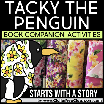 Preview of TACKY THE PENGUIN by Helen Lester Book Companion Activities Craft Project