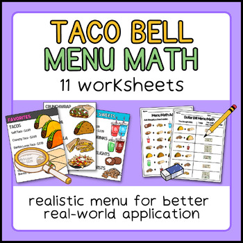 Preview of Taco Bell Menu Math