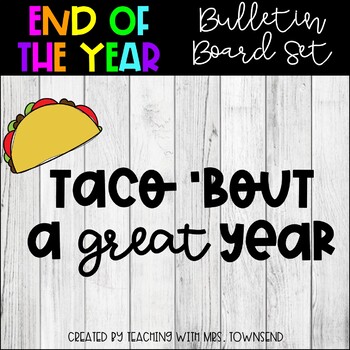 Taco Bout A Great Year Worksheets Teaching Resources Tpt