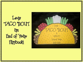 Preview of Taco 'Bout - End of Year Activity - Now you can edit!