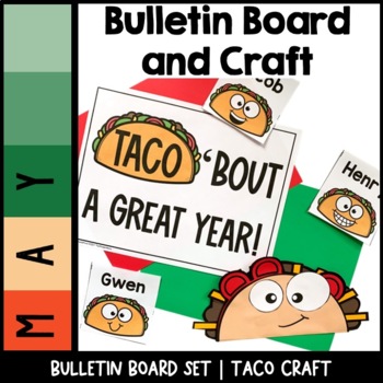 Preview of Taco Cinco de Mayo Bulletin Board Craft | End of the Year
