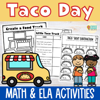 Preview of Cinco De Mayo Activities for First Grade - Little Taco Truck Book Companion