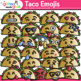 Taco Emoji Clipart: 52 Cinco de Mayo Emoticon Faces Clip A