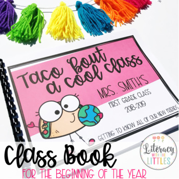 Preview of Taco 'bout a cool class | Class Book for Beginning of the Year | Back to School