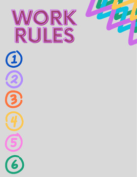 Preview of Work Rules Template