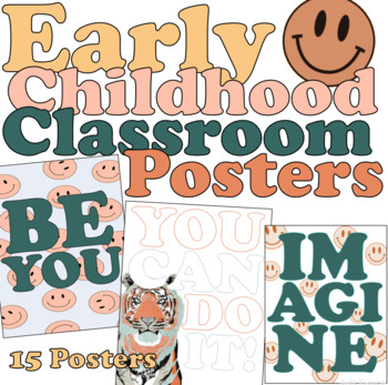 Preview of Tad Bit Hippie - Early Childhood Classroom Posters