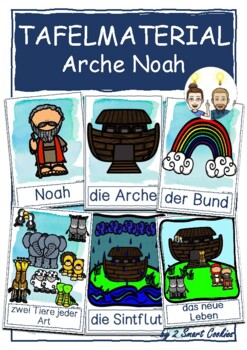 Tafelmaterial Arche Noah Deutsch German picture cards Bibel Religion