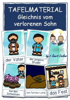 Preview of Tafelmaterial verlorener Sohn Deutsch German picture cards Religion Bibel