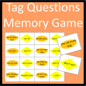 ESL Activity: Tag Question Game 