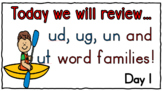 Tag Teaching - Unit 12 - Uu Word Families: ud, ug, un, ut