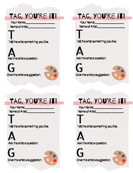 Preview of Tag, You're It! Class Art Critique