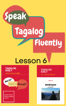 Preview of Tagalog Daily Lesson 6 - Ambition