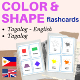Tagalog flashcards colors and shapes