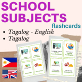 Tagalog flashcards school subjects