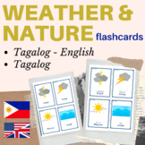 Tagalog weather flashcards | Tagalog nature flashcards