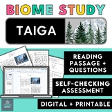 Taiga  |  Reading Passage + Question Set  |  Earth's Land 