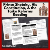 Prince Shotoku, 17 Article Constitution, & Taika Reforms R