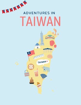 Preview of Taiwan Travel Activity Journal for Kids and Teens Vacation Diary Printable Fun A