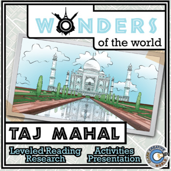 Preview of Taj Mahal - Leveled Reading, Slides, Printables, Activities & Digital INB