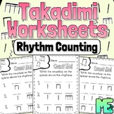 Takadimi Rhythm Worksheets | Rhythm Counting