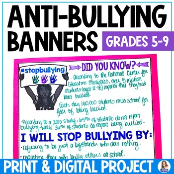 Preview of Anti-Bullying Activities - Bullying Prevention Project - Bullying Banners