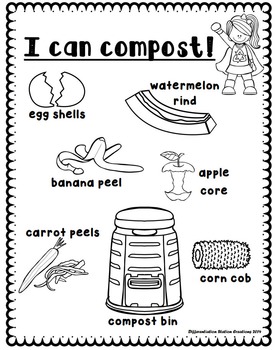 Recycle Compost Earth Day by Differentiation Station Creations | TpT