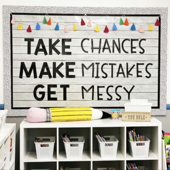 Take Chances, Make Mistakes, Get Messy Giant Quote & Bulletin Board ...