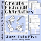 Music Listening with Create Fictional Characters Worksheet