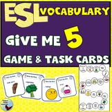 ESL Vocabulary Games | ESL Activities | Give Me Five Vocab