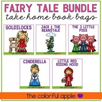 Preview of Take Home Book Bags: Fairy Tale Bundle