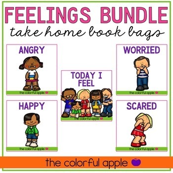 Preview of Take Home Book Bags: Feelings Bundle