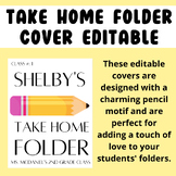 Take Home Folder Cover Editable