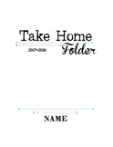 Take Home Folder Cover Page