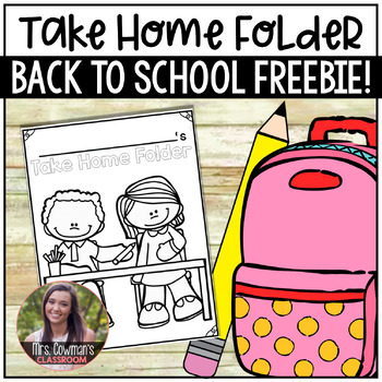 Preview of Take Home Folder Cover Sheet- Coloring Page